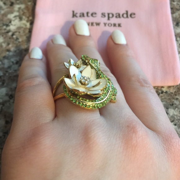 NWT Kate Spade Swamped Pave Alligator Ring Size 7 - Picture 5 of 11